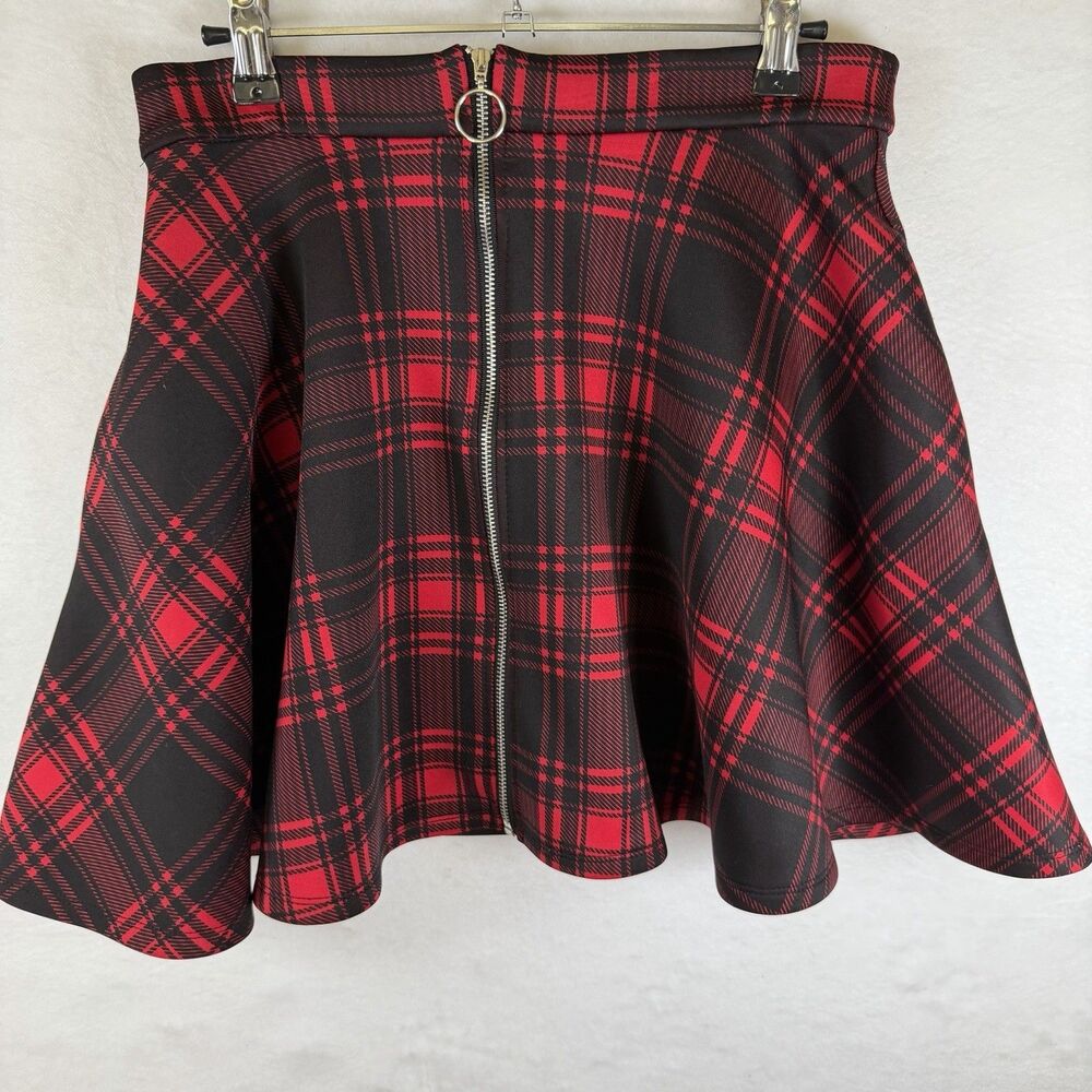 Plaid Mini Skirt Academia Punk Grunge E-girl Emo Y2K Cyber Rock Ren Faire‎ Sz XS